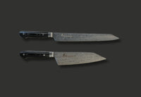 DAMASCUS CORELESS Micarta Handle