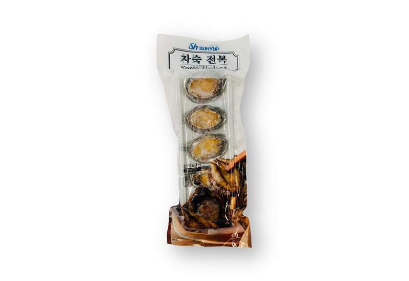 Premium 5 of Medium SHELL ON Abalone Awabi Cooked 220g, Korean