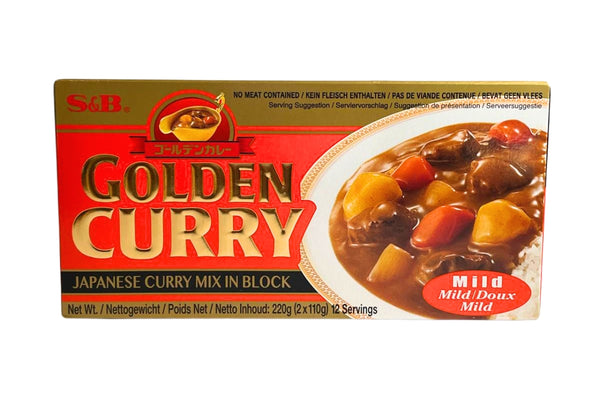 S&B GOLDEN CURRY VEG MILD 220G