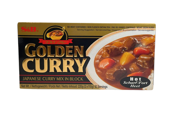 S&B GOLDEN CURRY VEG HOT 220G
