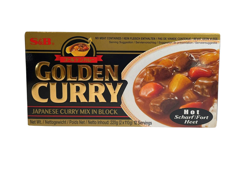 S&B GOLDEN CURRY VEG HOT 220G