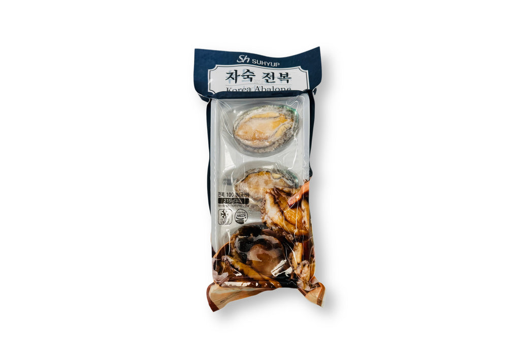 Awabi Shell Button Premium 3 of large SHELL ON Abalone Awabi Cooked 215g, Korean – Soldeli