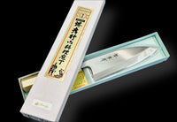 DEBA | INOX nanairo / Gold pearl handle 150mm